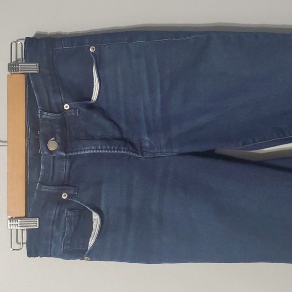 Good American Jeans Women's Size 6 Dark Blue Denim Good Legs Crop Mini Boot - Picture 15 of 16